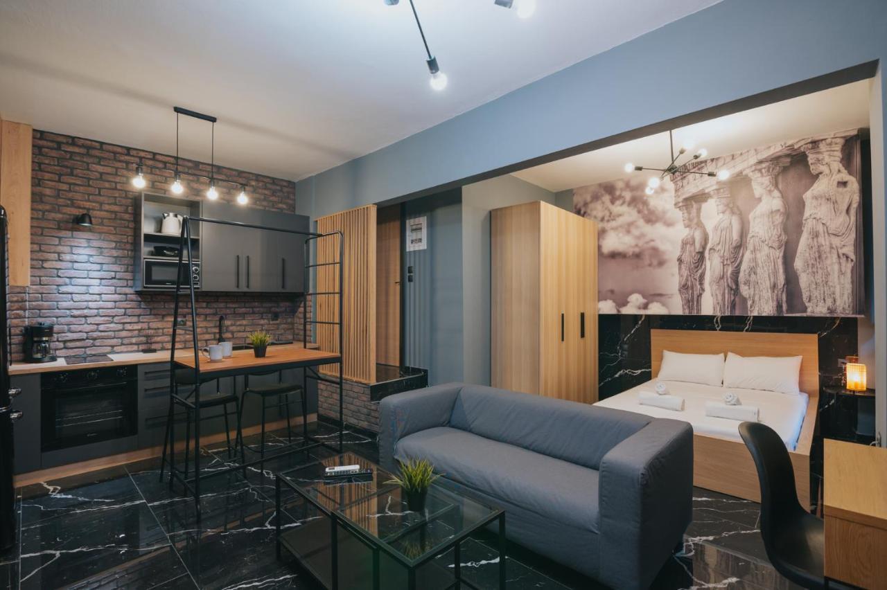 New Modern Ground Floor Apartment By The Sea Солун Екстериор снимка